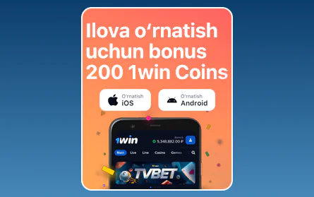 1Win UZ mobil ilova bonusi
