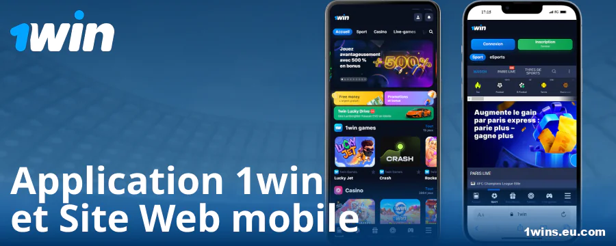 Application mobile pour les joueurs français de 1Win