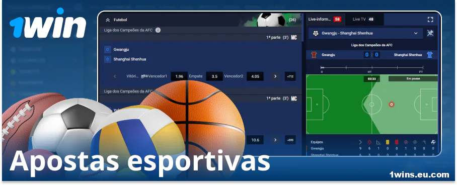 Fazer apostas esportivas na casa de apostas online 1Win BR