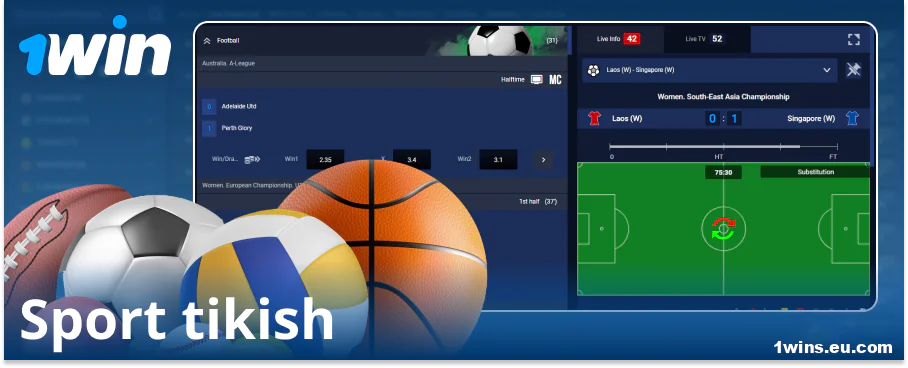 1Win UZ onlayn bukmekerida sportga tikish