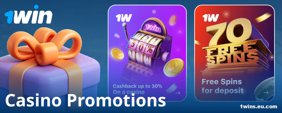 Casino bonuses for 1Win players