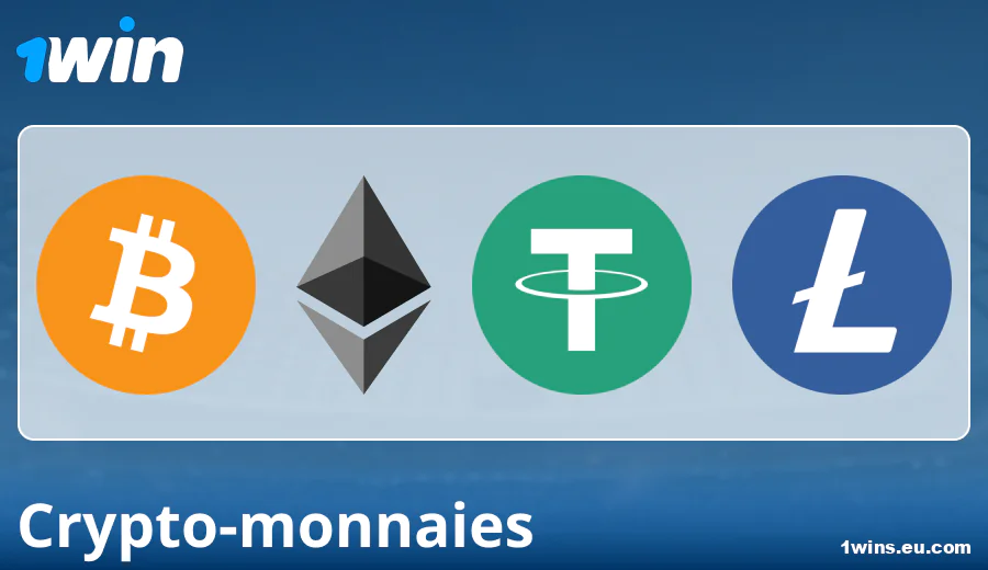 Caractéristiques des paiements par crypto-monnaies chez 1Win FR