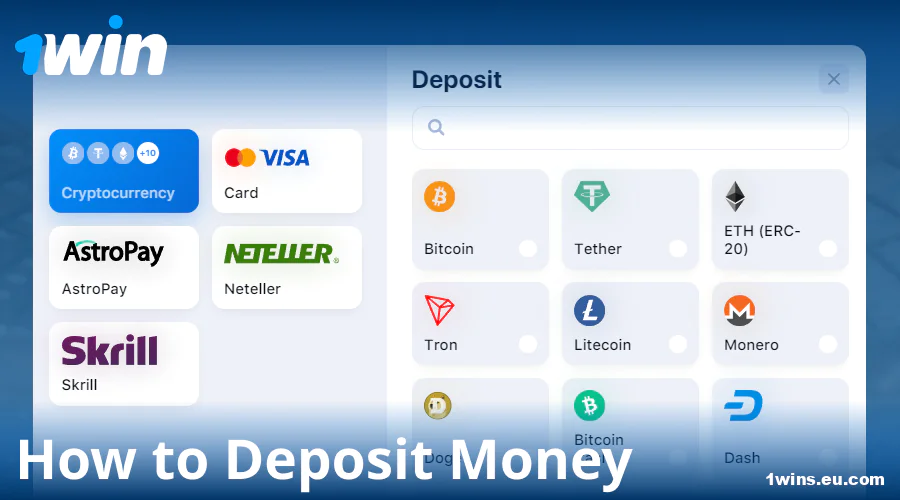 Manual on depositing at 1Win