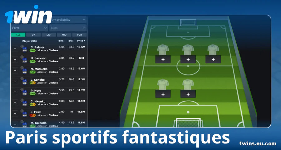 Jouer au fantasy sport chez 1Win France