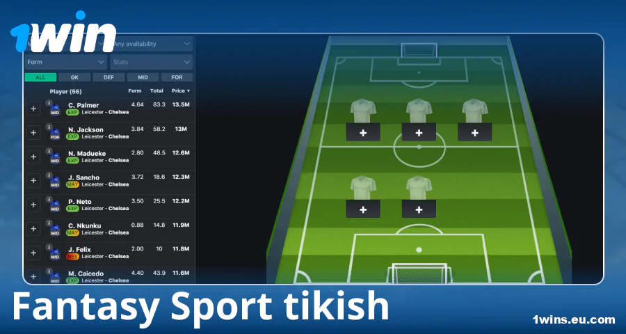 1Win O‘zbekistonda fantasy-sport o‘ynash