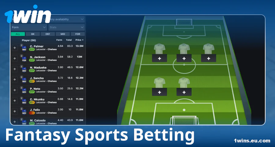 Play fantasy sports on 1Win