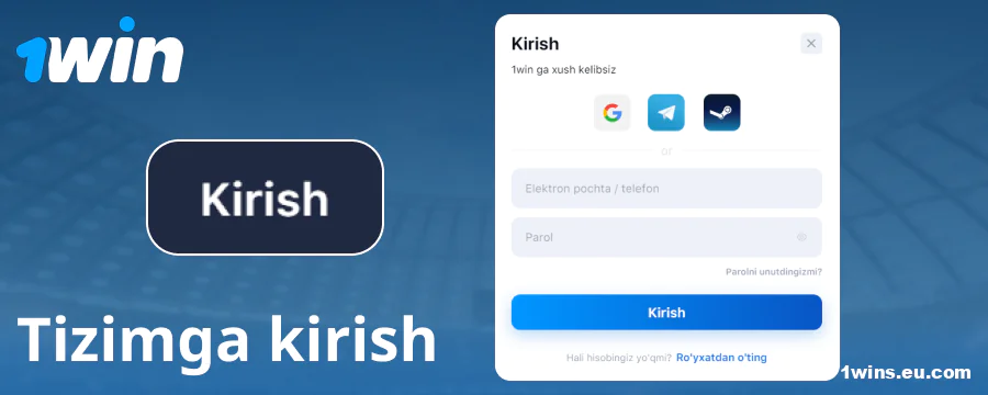 1Win O‘zbekiston akkauntiga kirish