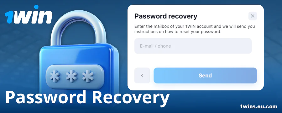 Change password on the 1Win website