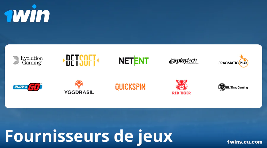Développeurs de jeux de casino chez 1Win France