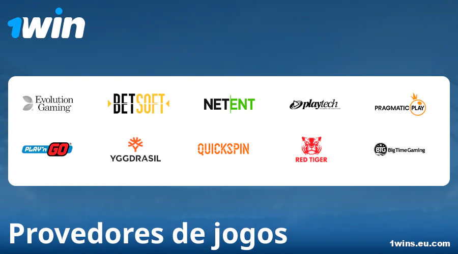 Desenvolvedores de jogos de cassino no 1Win Brasil