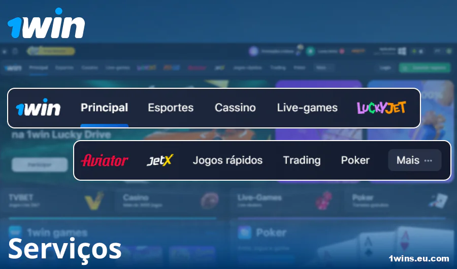 Funcionalidades do site 1Win Brasil