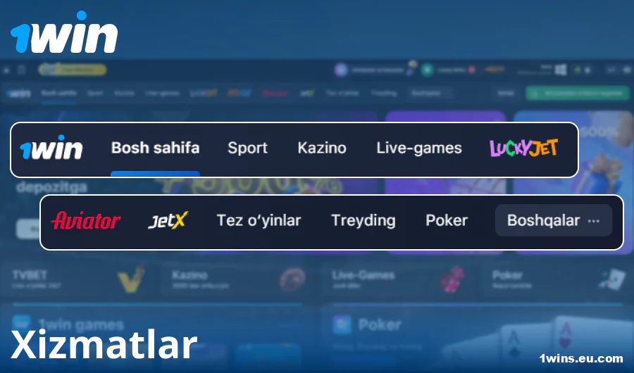 1Win O‘zbekiston saytidagi funksiyalar