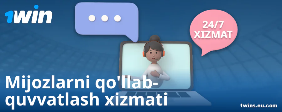 1Win UZ bettorlari uchun qo‘llab-quvvatlash aloqasi