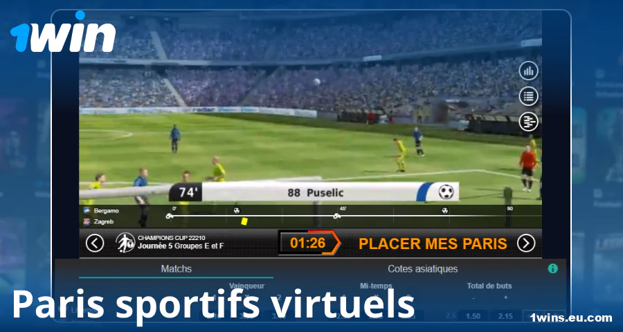 Jouer aux sports virtuels pour les joueurs français chez 1Win