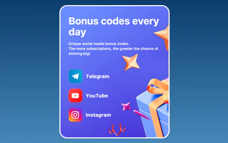 Social media bonus for 1Win players