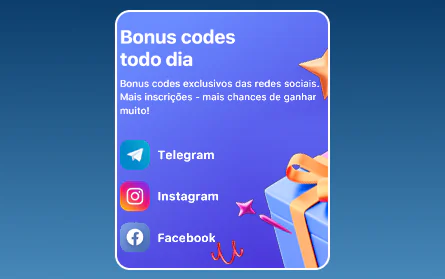 Bônus por redes sociais para jogadores do 1Win BR