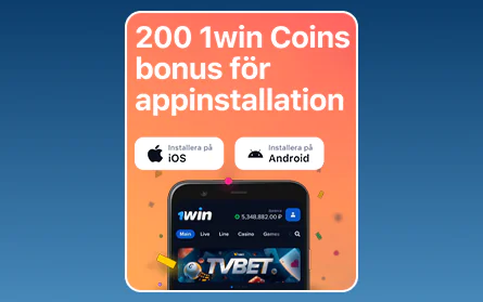 Bonus för mobilappen 1Win SE
