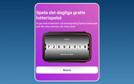 Lotteri för svenska spelare på 1Win