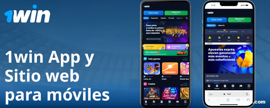 Aplicación móvil para jugadores españoles de 1Win