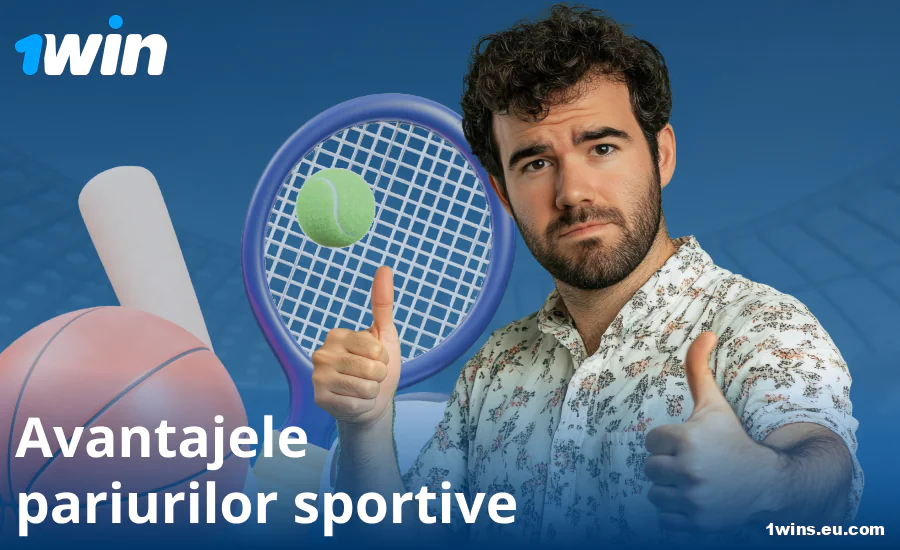 Avantajele pariurilor sportive pentru români la 1Win