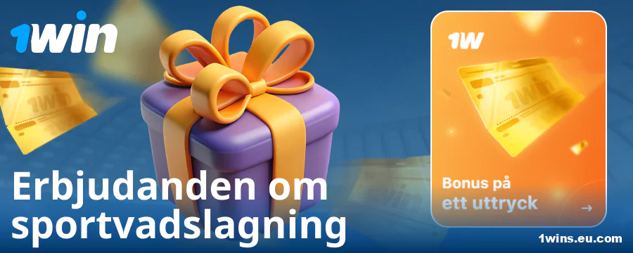 Sportbonusar för spelare på 1Win Sverige