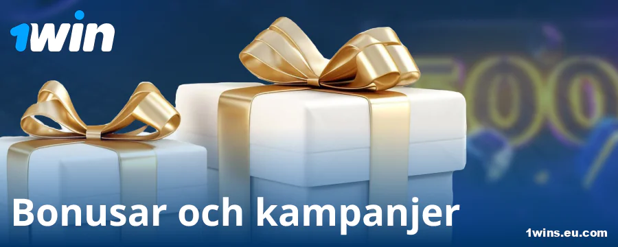 Bonusar för svenska spelare på 1Win