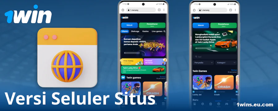 Versi Browser dari Situs Seluler 1Win untuk Orang Indonesia