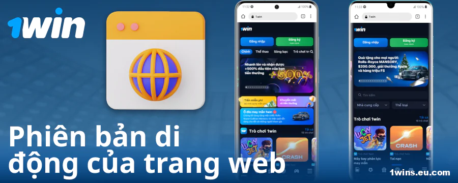 Phiên bản trình duyệt di động của 1Win cho người Việt