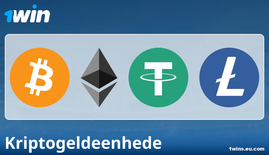 Betalings kenmerke via kripto-geldeenhede by 1Win