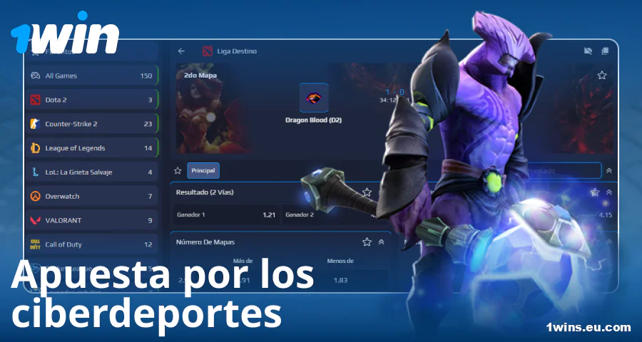 Apuestas en deportes electrónicos para apostadores españoles de 1Win