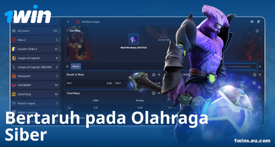 Taruhan E-Sports untuk Bettor Indonesia di 1Win