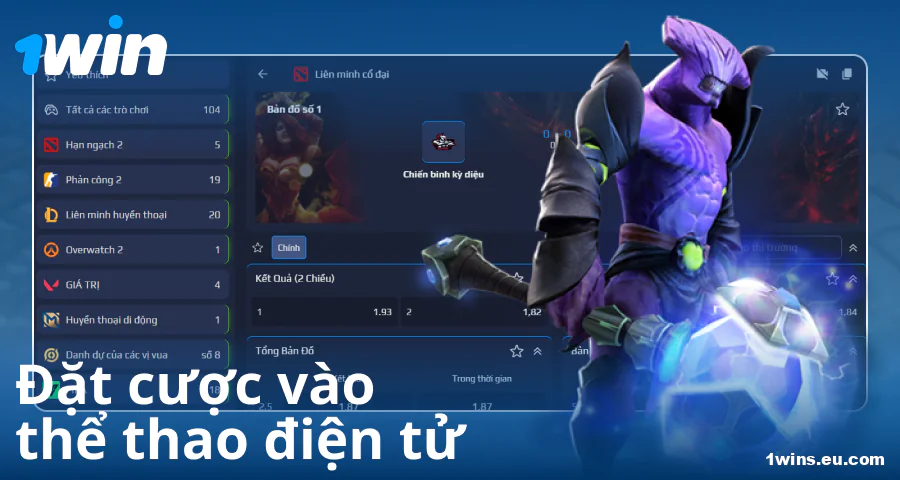 Cá cược e-sport cho người chơi Việt tại 1Win