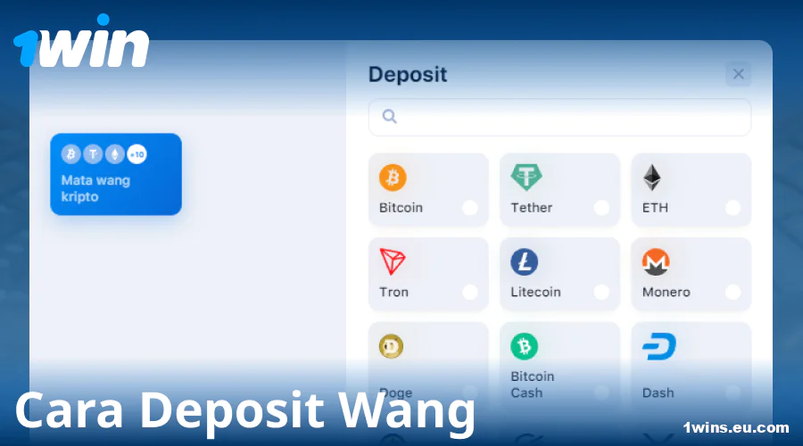 Panduan mendepositkan di 1Win
