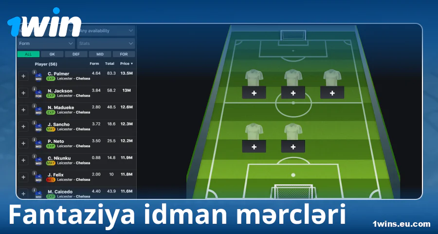 1Win Azərbaycanda fantaziya-idman oynamaq