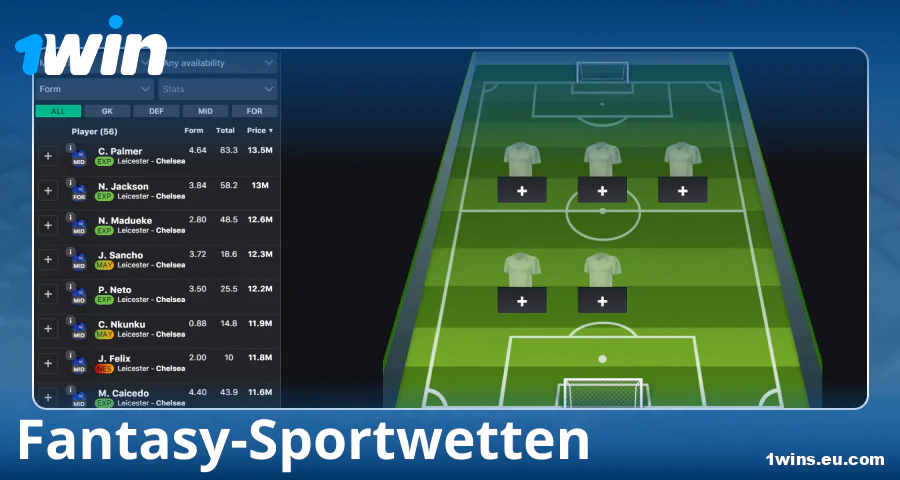 Fantasy-Sport bei 1Win Deutschland spielen