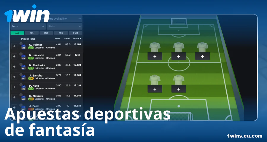 Jugar deportes de fantasía en 1Win España