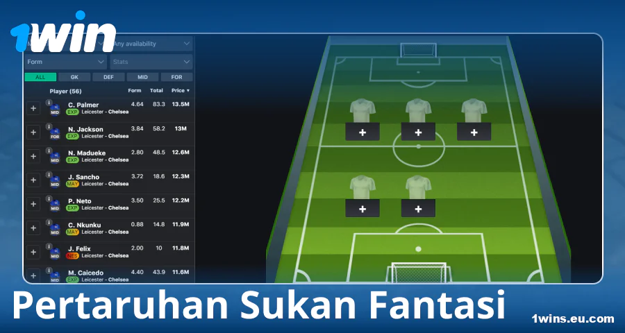 Main sukan fantasi di 1Win