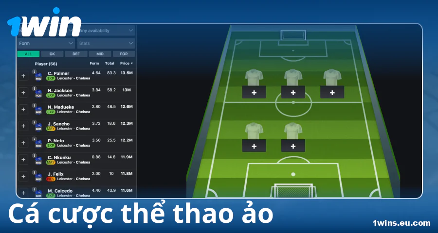 Chơi thể thao giả tưởng tại 1Win Việt Nam