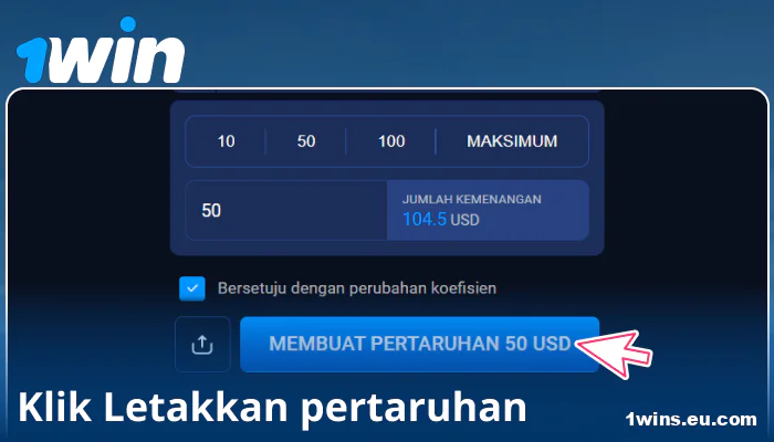 Sahkan pertaruhan anda di 1Win