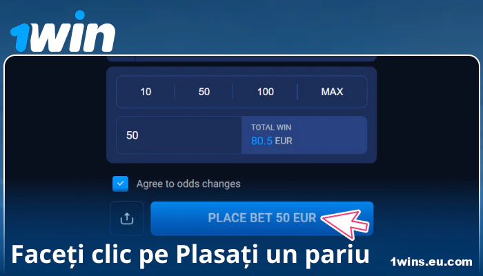 Confirmați pariul dumneavoastră la 1Win RO