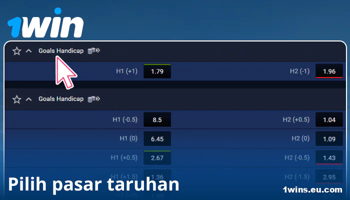Pilih Pasar Taruhan di 1Win ID