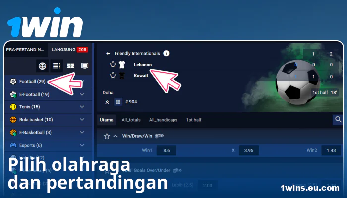 Pilih Acara Olahraga di 1Win ID