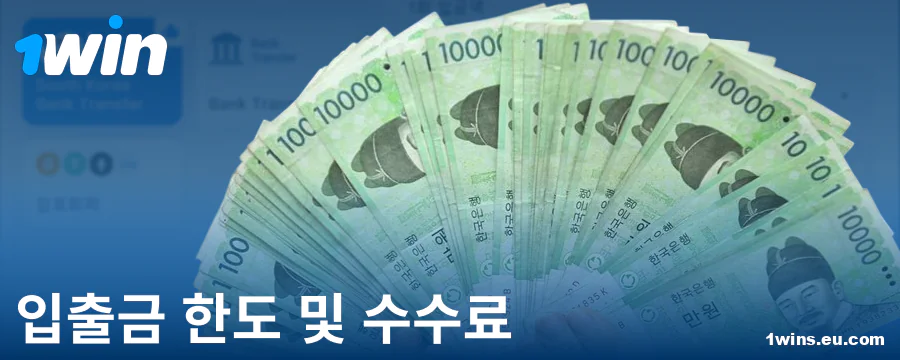 한국 플레이어를 위한 최소 및 최대 입금 금액