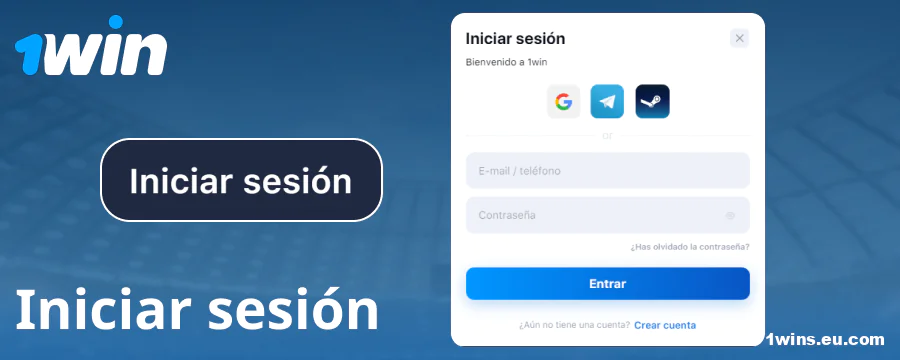 Iniciar sesión en la cuenta 1Win España