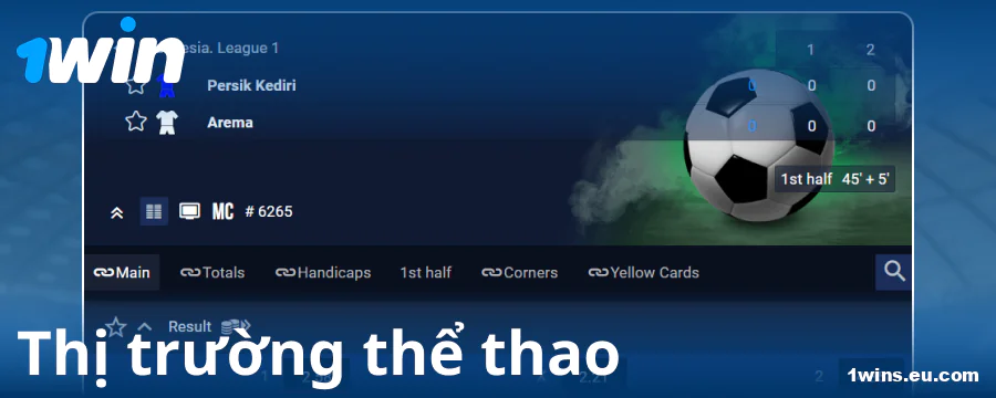 Thị trường cược dành cho người Việt tại 1Win