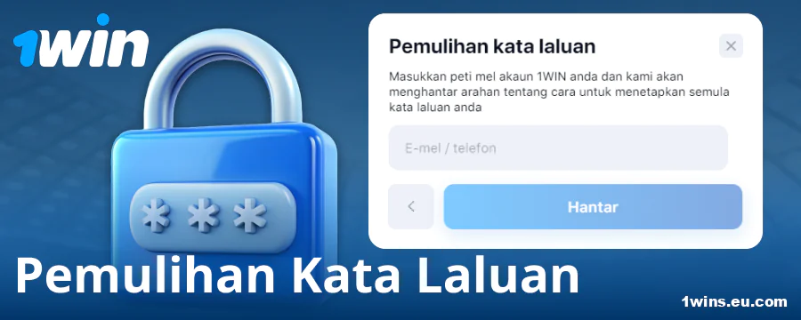 Tukar kata laluan di laman web 1Win