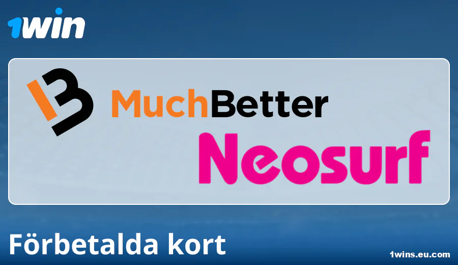 Förbetalda kortbetalningar på 1Win Sverige