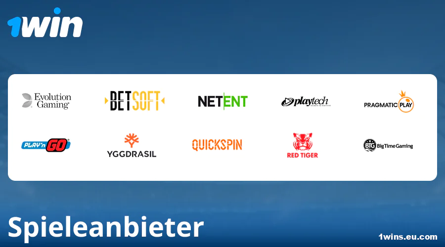 Entwickler von Casinospielen bei 1Win Deutschland