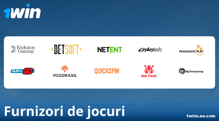 Dezvoltatori de jocuri pentru cazinoul 1Win România