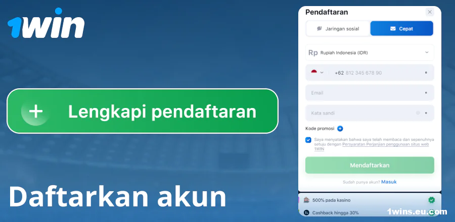 Buat Akun di Situs 1Win Indonesia
